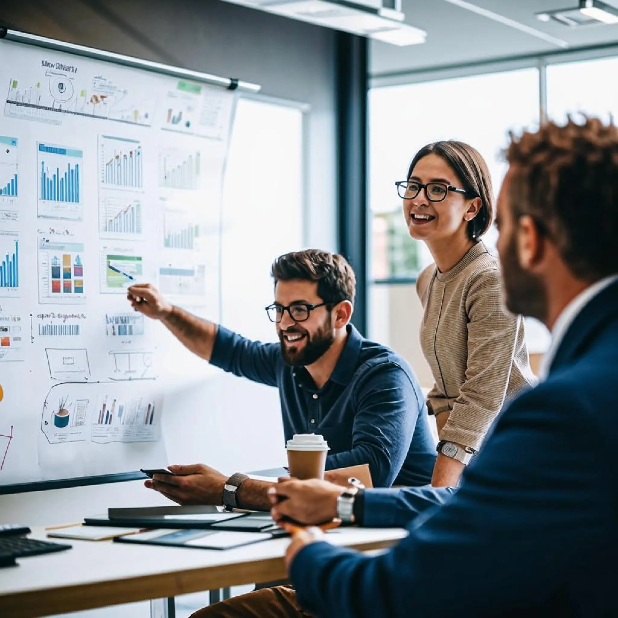 Sesja coachingu biznesowego w małej firmie